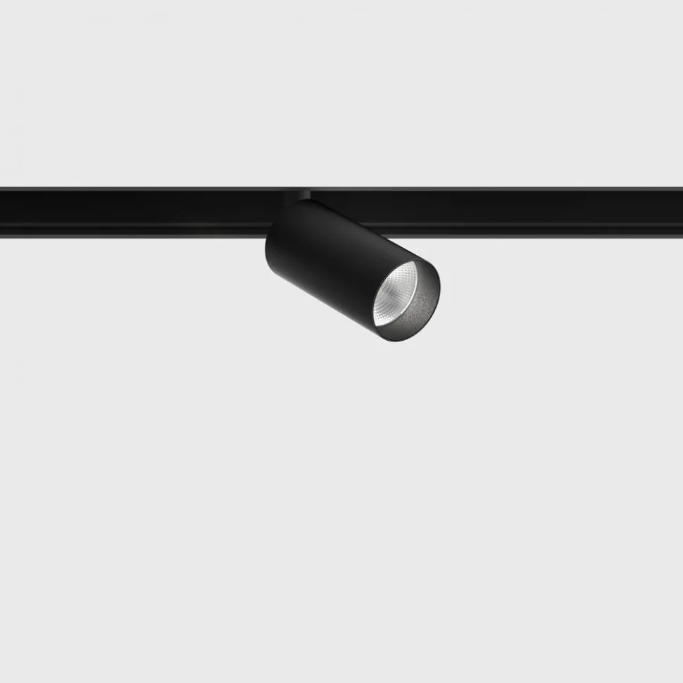 06.0361.8.940.BK_.2G_1 Spotlight IN_LINE TUB S A 60, D30mm, H60mm, CREE LED 5.4W, 4000K, 535Lm, 50°, CRI>90, 48V, 2 groups, ON/OFF, IP20, black color - imagine 1