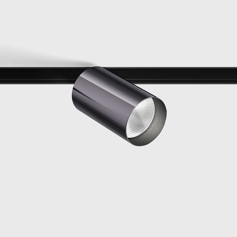 06.0591.14.940.DB_BK.DALI_.4x_1 Spotlight IN_LINE TUB M A 90, D52mm, H90mm, CREE LED 10.8W, 4000K, 1120Lm, 50°, CRI>90, 48V, 4 wired DIM DALI, IP20, diamond black/black color — изображение 1