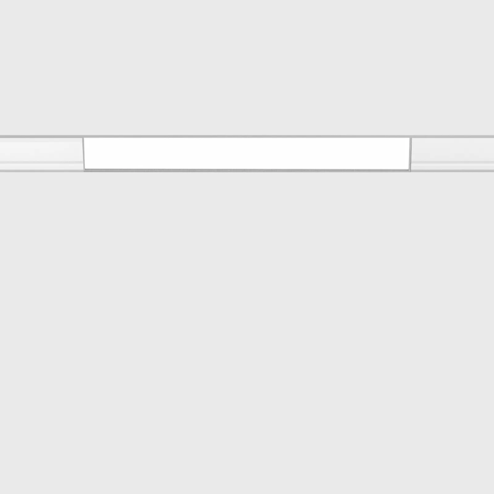 06.2050.6.930.WH_.2G_1 Linear luminaire IN_LINE LINEA 205, L205mm, W24.5mm, H48mm, Bridgelux LED 6W, 406Lm, 3000K, 110°, 48V, 2 groups, ON/OFF, IP20, opal, white color — изображение 1