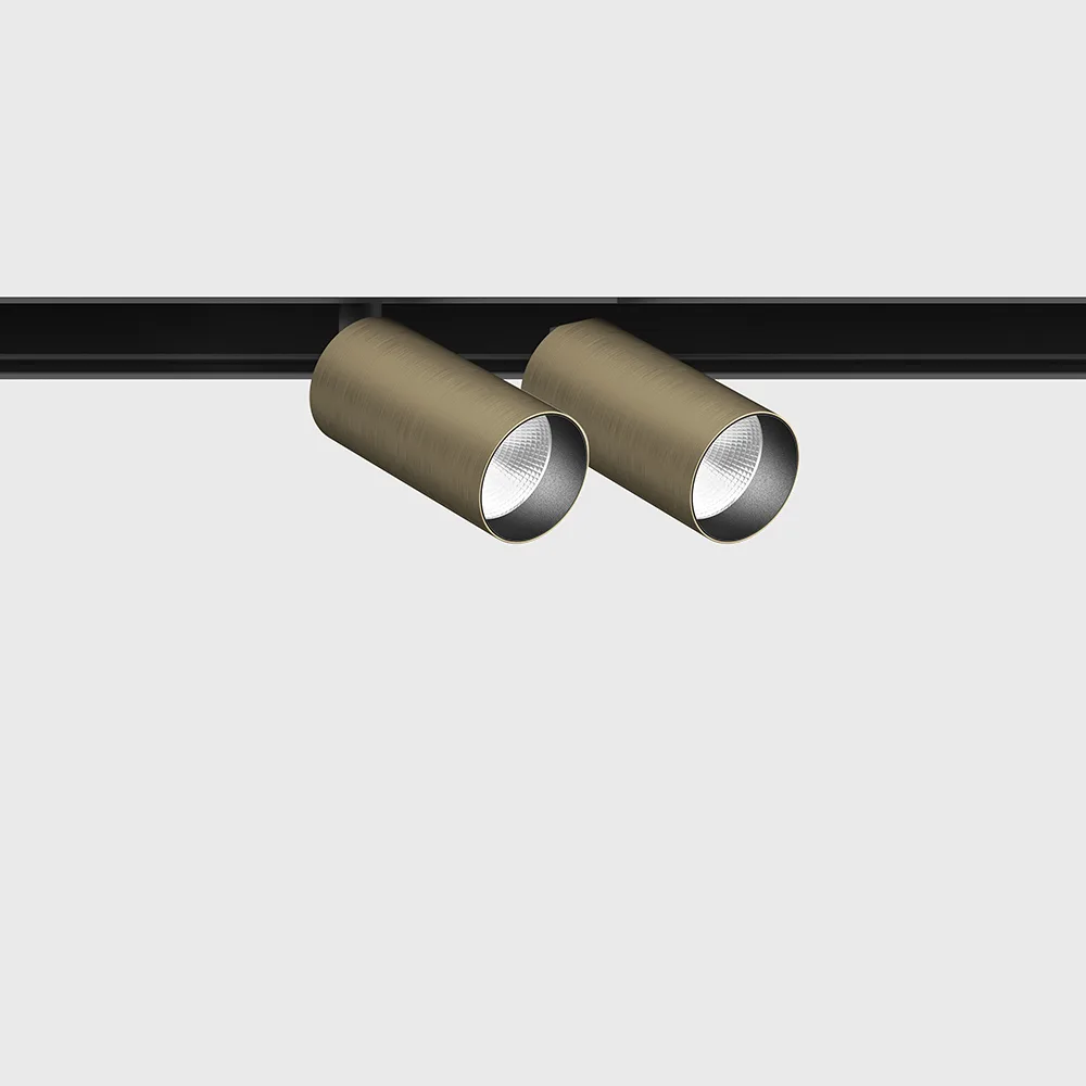 06.2301.14.940.BZ_.DALI_.4x_1 Spotlight IN_LINE TUB S A 60 X2, D30mm, H60mm, L211mm, CREE LED 2x4.5W, 4000K, 2x430Lm, 36°, CRI>90, 48V, 4 wired DIM DALI, IP20, bronze/black color - imagine 1