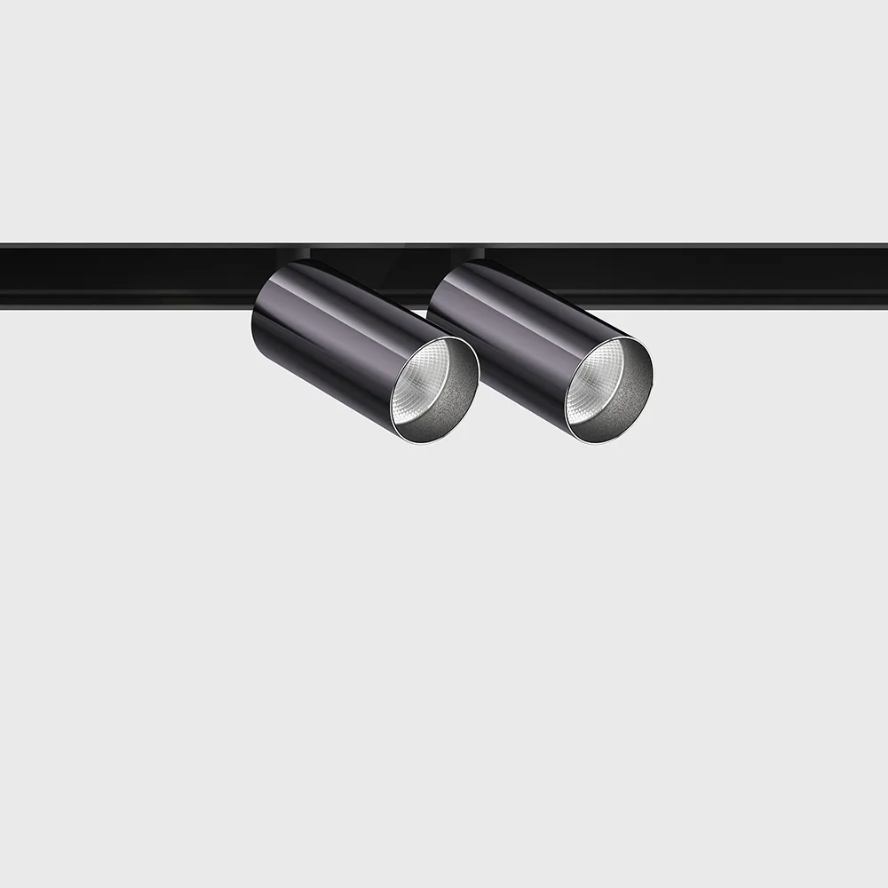 06.2301.14.940.DB_.DALI_.4x_1 Spotlight IN_LINE TUB S A 60 X2, D30mm, H60mm, L211mm, CREE LED 2x4.5W, 4000K, 2x430Lm, 36°, CRI>90, 48V, 4 wired DIM DALI, IP20, diamond black/black color - imagine 1