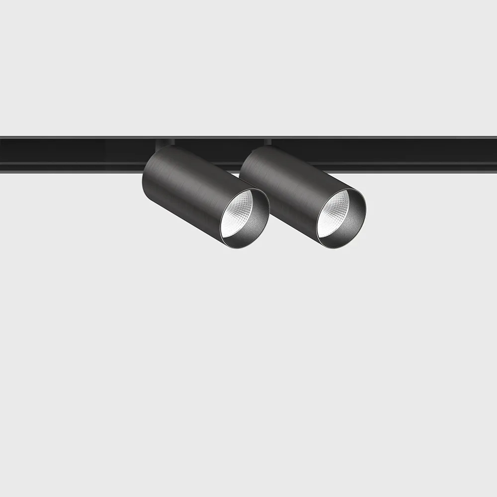 06.2301.14.940.MN_.DALI_.4x_1 Spotlight IN_LINE TUB S A 60 X2, D30mm, H60mm, L211mm, CREE LED 2x4.5W, 4000K, 2x430Lm, 36°, CRI>90, 48V, 4 wired DIM DALI, IP20, midnight/black color — изображение 1