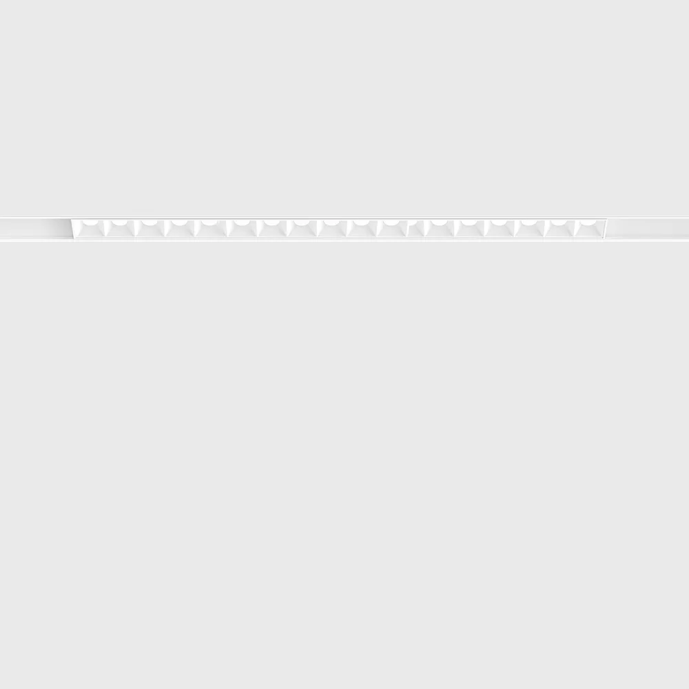 06.4071.20.940.WH_.DALI_.4x_1 Linear luminaire IN_LINE COMFORT 407, L407mm, W24.5mm, H48mm, CREE LED 20W, 4000K, 1600Lm, 36°, CRI>90, 48V, 4 wired DIM DALI, IP20, white color - imagine 1