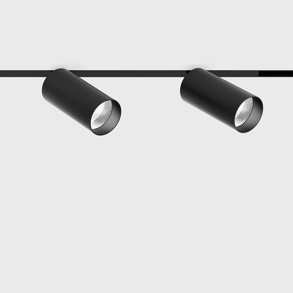 14.2301.14.930.BK_.DALI_1 Spotlight MICRO_LINE TUB S A 60 X2, D31mm, H65mm, L226mm, LED 2x6.3W, 3000K, 36°, 2x630Lm, CRI>90, 48V, DIM DALI, IP20, black color — изображение 1