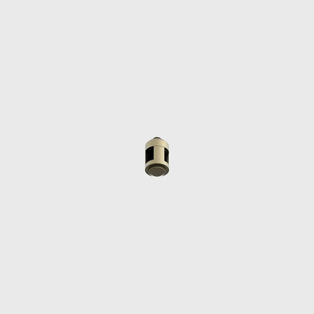 15.AHR90.BR_1 AIR_SS IN KIT mechanical and electrical connector 90 angle, D28mm, H43mm, 48V, IP20, brass color — изображение 1