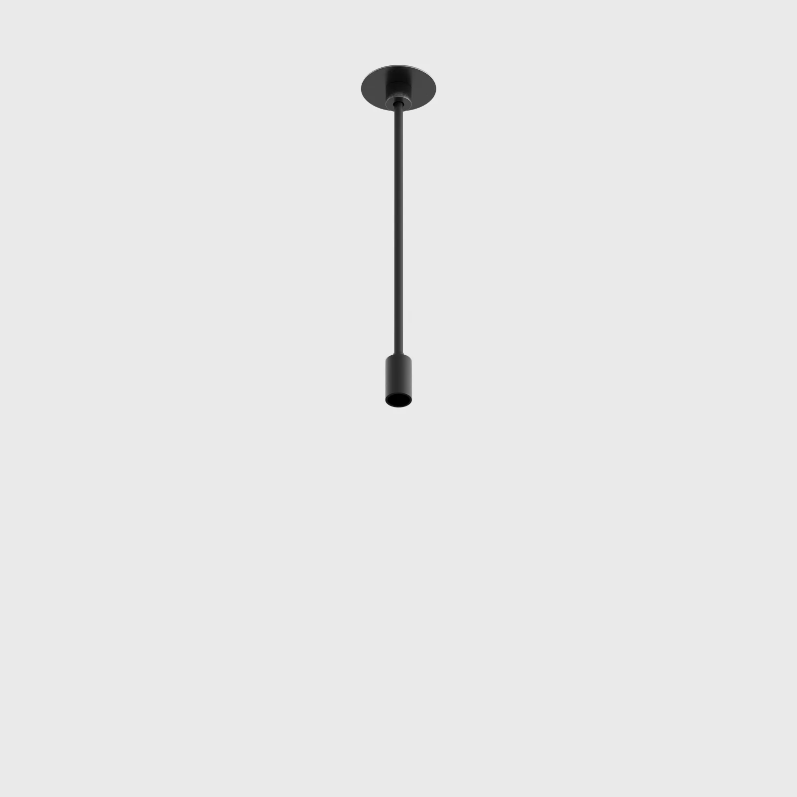 15.SS200.BK_1 AIR_SUSP mechanical suspension kit without single connector, D35mm, L2000mm, IP20, black color - imagine 1