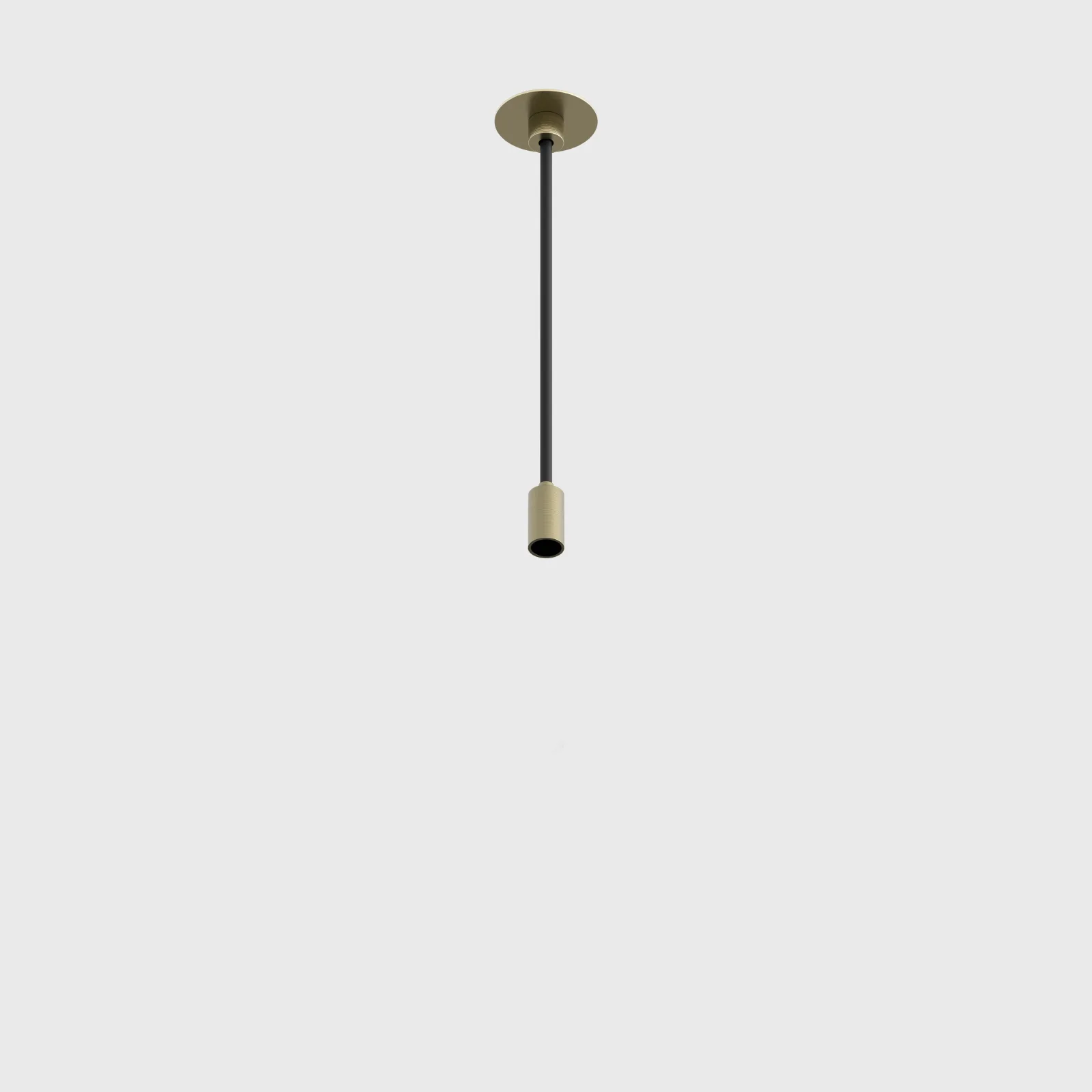 15.SS200.BR_1 AIR_SUSP mechanical suspension kit without single connector, D35mm, L2000mm, IP20, brass color — изображение 1