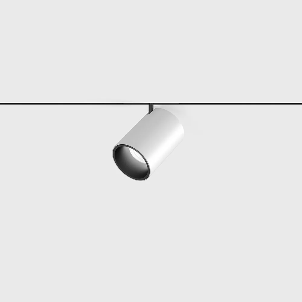 16.0460.9.940.WH_1 Spotlight PICO_LINE TUB M, D45mm, H63mm, LED 9W, 4000K, 36°, 700Lm, CRI>90, ON/OFF, 24V, IP20, white color - imagine 1