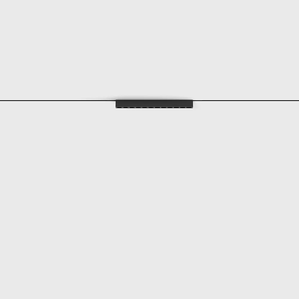 16.2011.10.940.BK_.DIM_1 Linear luminaire PICO_LINE COMFORT OUT 196, L196mm, W10mm, H18mm, LED 10W, 4000K, 30°, 1100Lm, CRI>90, DIM DС 24V, IP20, black color — изображение 1