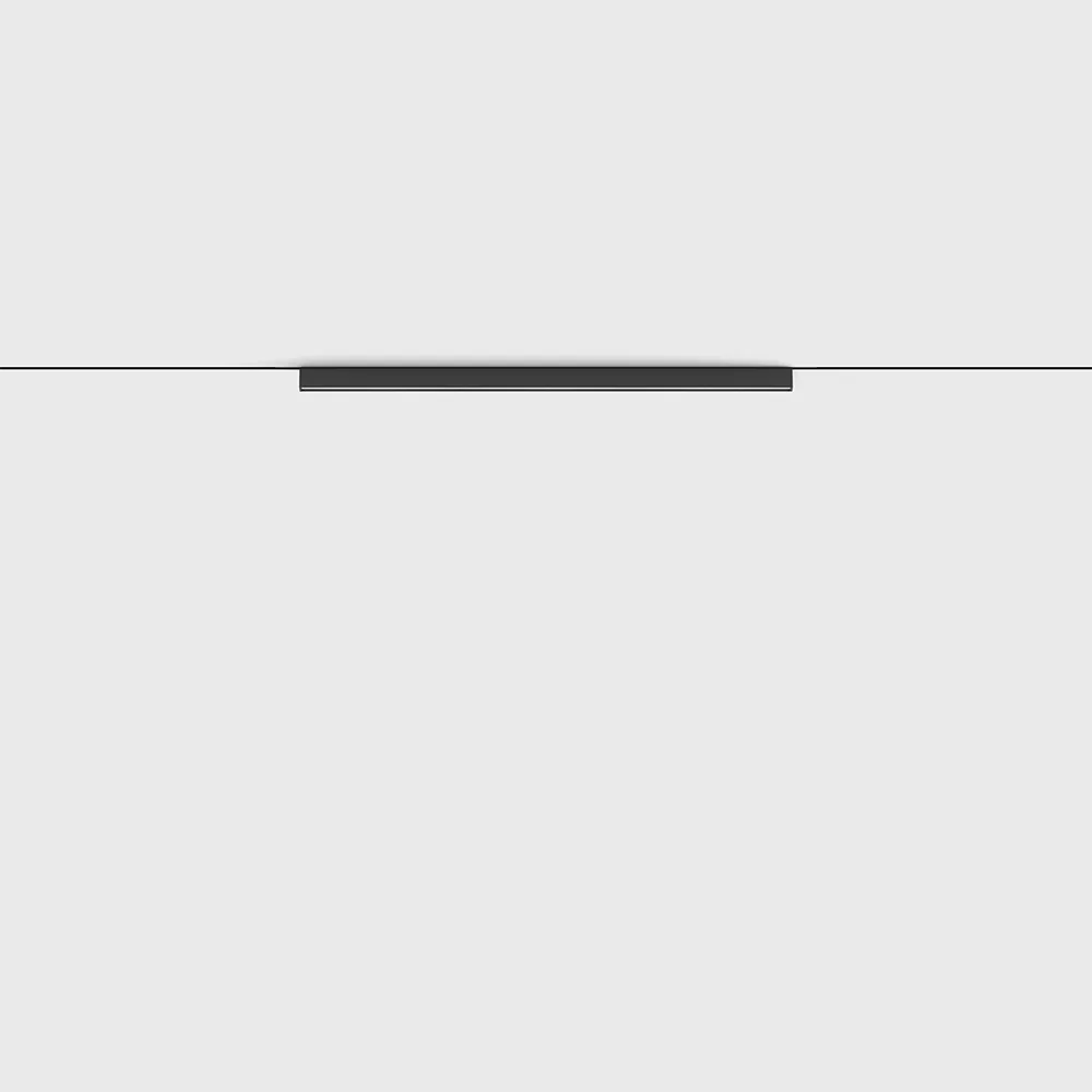 16.4510.12.940.BK_.DIM_1 Linear luminaire PICO_LINE LINEA OUT 450, L450mm, W10mm, H18mm, LED 12W, 4000K, 100°, 1100Lm, CRI>90, DIM DС 24V, IP20, opal, black color - imagine 1