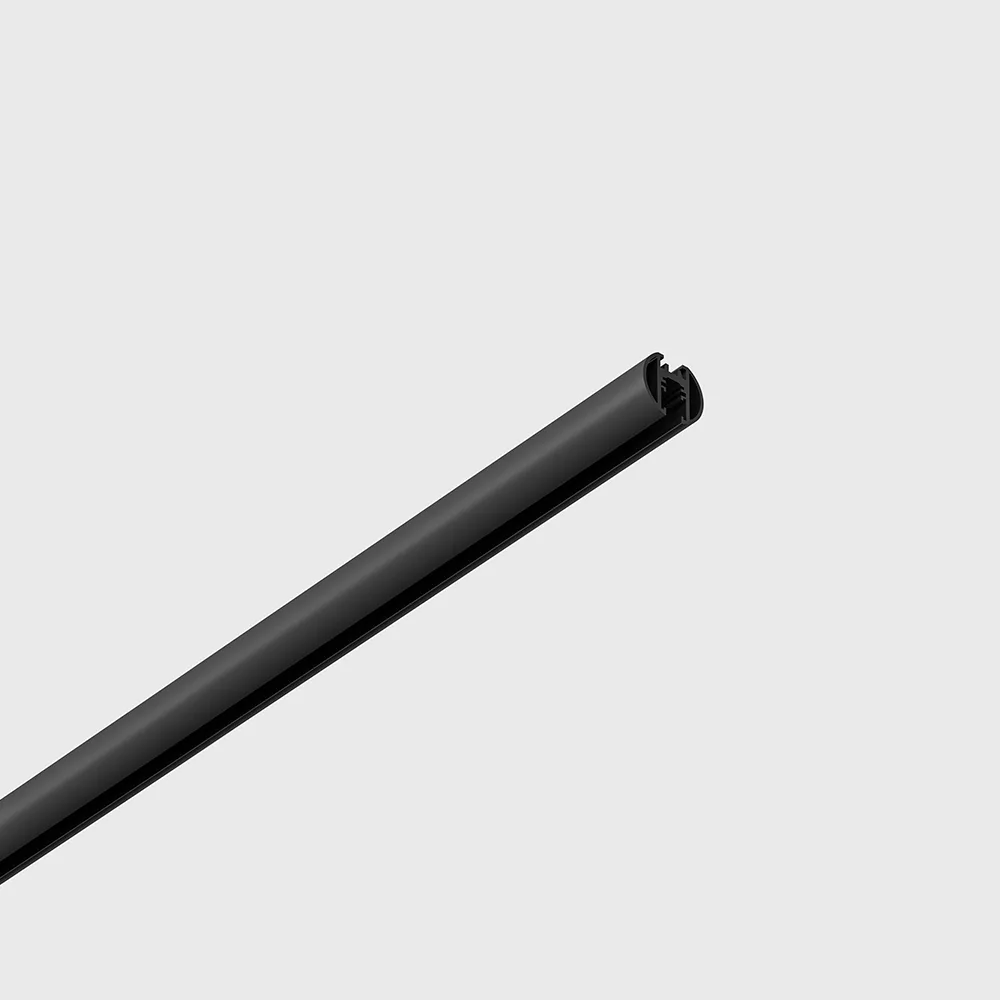 16.O200.BK_1 Surface/suspension track PICO_LINE TRACK O, L2000mm, W20mm, H18mm, 24V, (end caps, connectors, live end, suspension kit - not included), IP20, black color — изображение 1
