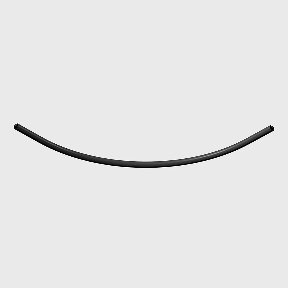 16.OC45.BK_1 Surface/suspension radial corner PICO_LINE ARC O, 90deg, R450mm, 500x500mm, W20mm, H18mm, 24V, (end caps, connectors, live end, suspension kit - not included), IP20, black color - imagine 1