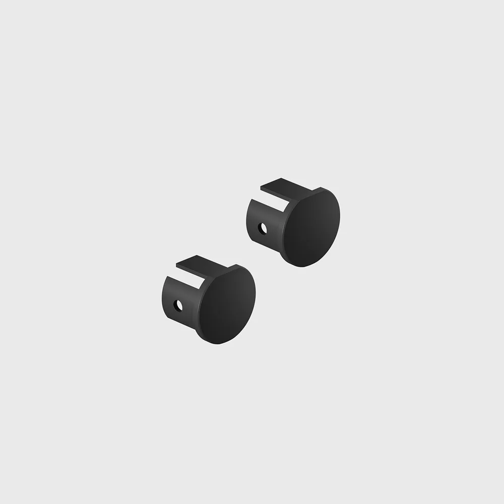 16.OSECAP.BK_1 End cap PICO_LINE END CAP O for 16.Ox00, L20mm, W18mm, H11mm, IP20, 2pcs/set, black color — изображение 1