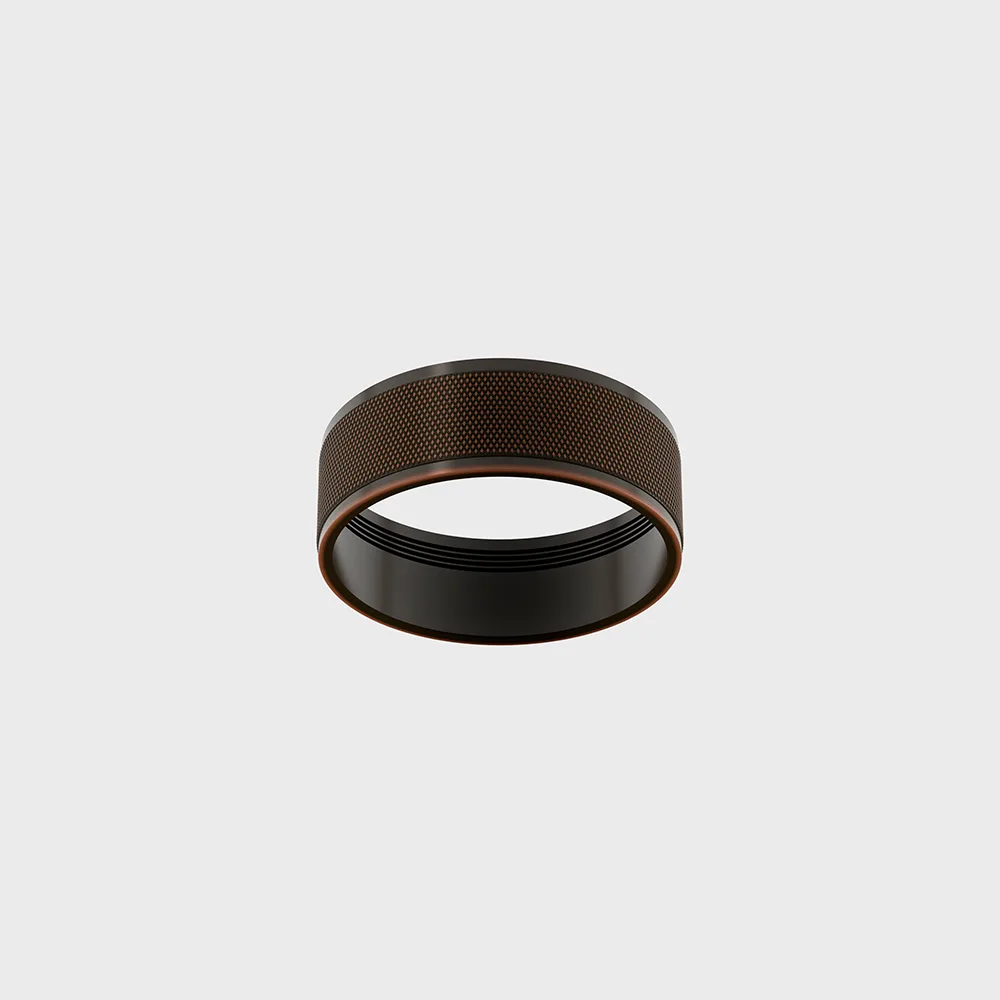 SOL-RING-GRAIN-COPPER_1 Decorative ring SOL RING GRAIN, D95mm, H33mm, IP20, copper color - imagine 1