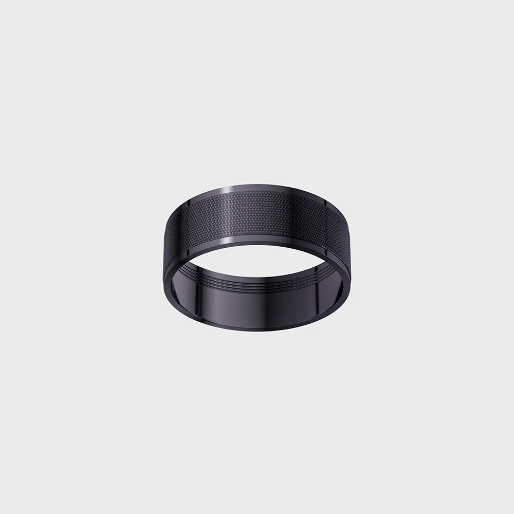 SOL-RING-GRAIN-DIAMOND-BLACK_1 Decorative ring SOL RING GRAIN, D95mm, H33mm, IP20, diamond black color - imagine 1