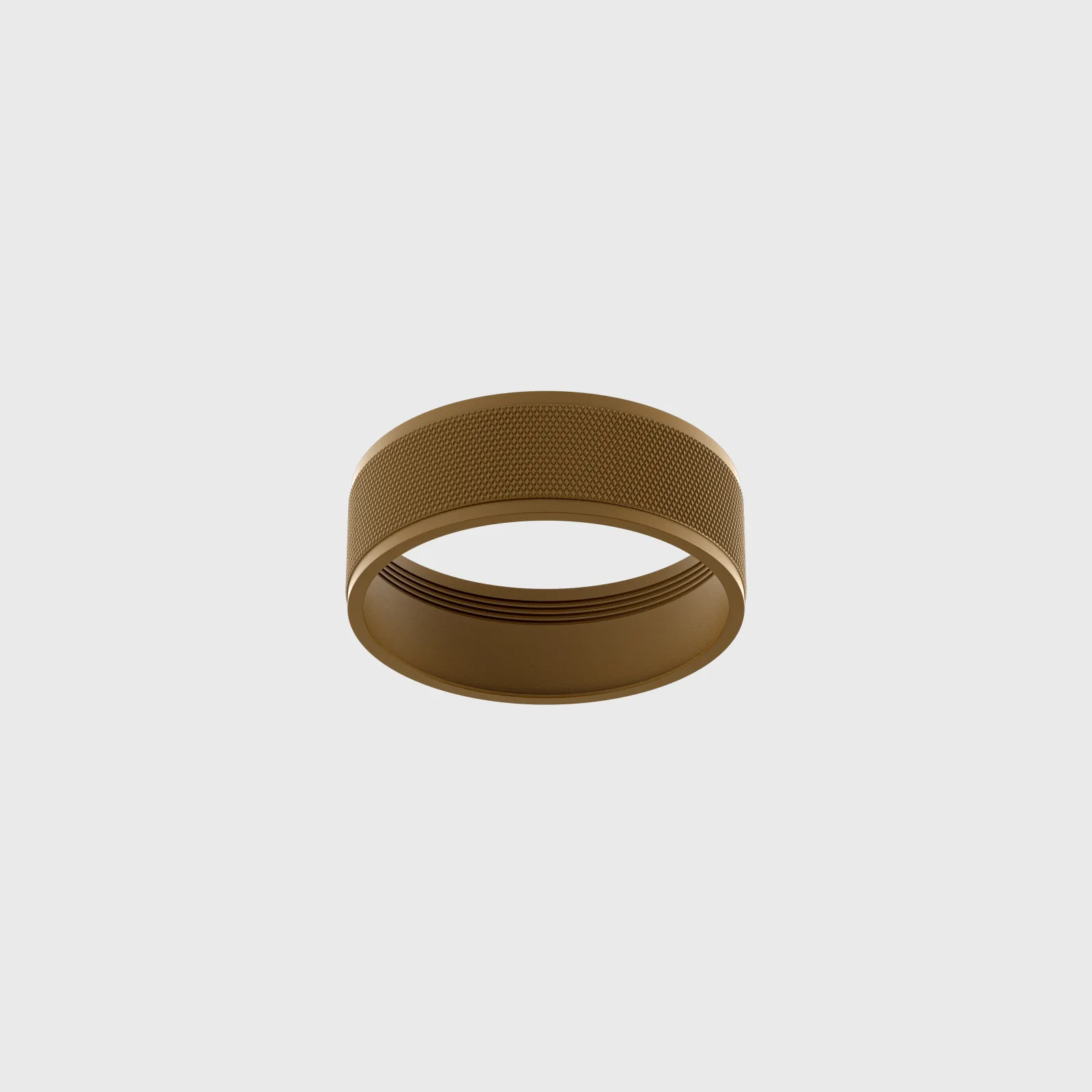 SOL-М-RING-GRAIN-COFFEE_1 Decorative ring SOL M RING GRAIN, D75mm, H26mm, IP20, coffee color — изображение 1